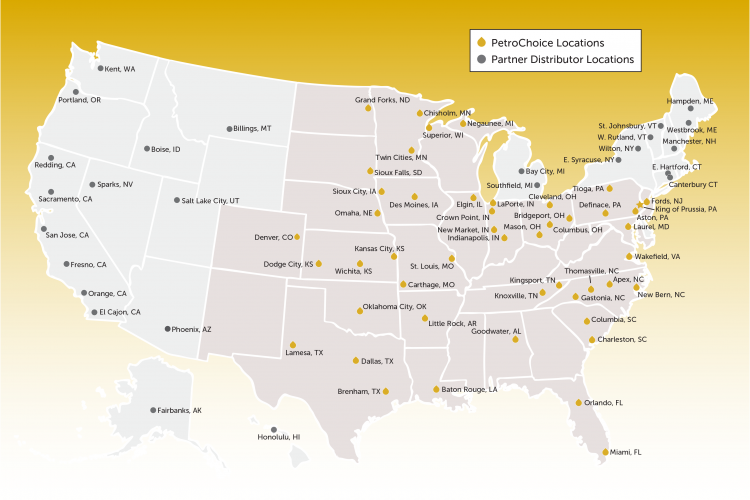 Locations Lubricants and Services Petrochoice Lubrication